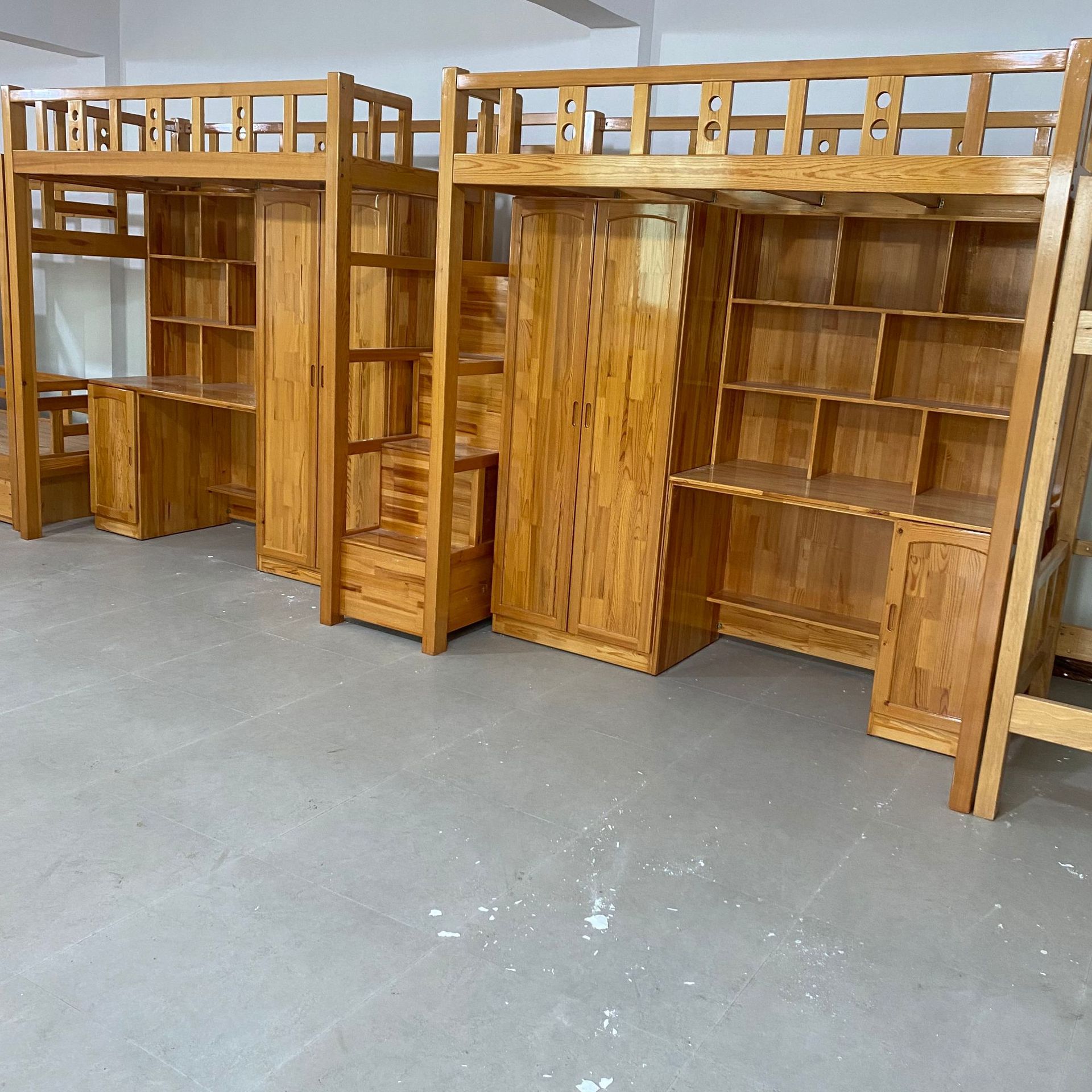 Bed under the table combination bed manufacturers wholesale bed under the table steel wood combination bed student dormitory single bed apartment bed