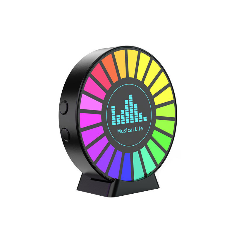 Car RGB pickup lamp magnetic suction smart car air outlet aromatherapy rhythm voice control LED induction lamp decoration