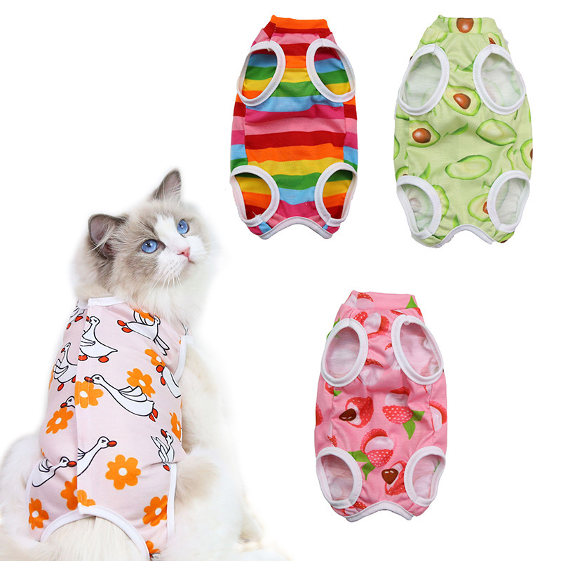Dog Small Medium Dog Cat Cat Sterillization Clothing Surgical Dog Clothes Four Seasons Pet Clothes Postoperative Cat Supplies Clothing