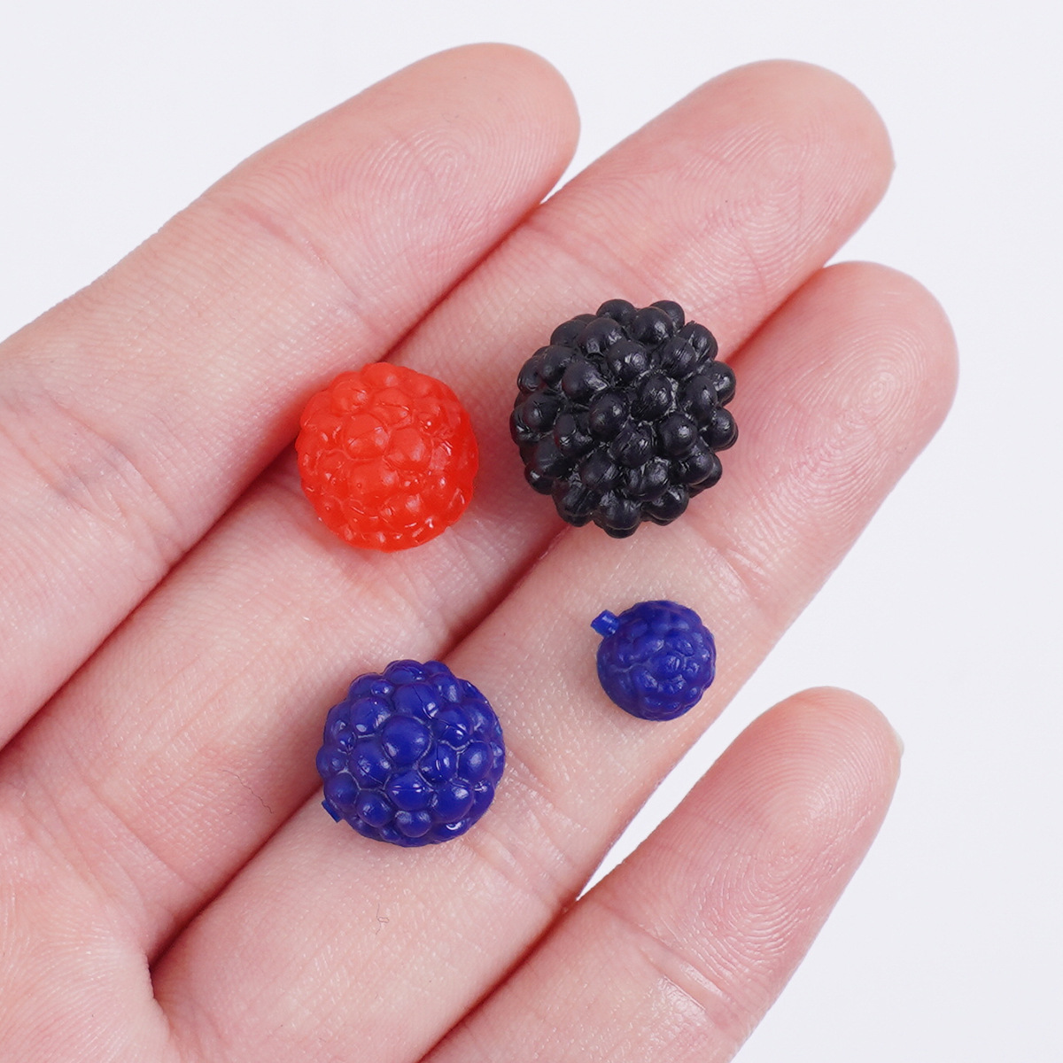 Simulated Mini Mulberry Raspberry Half Mulberry DIY Small Fruit Jewelry Accessories Miniature Food Toys Fake Food Accessories