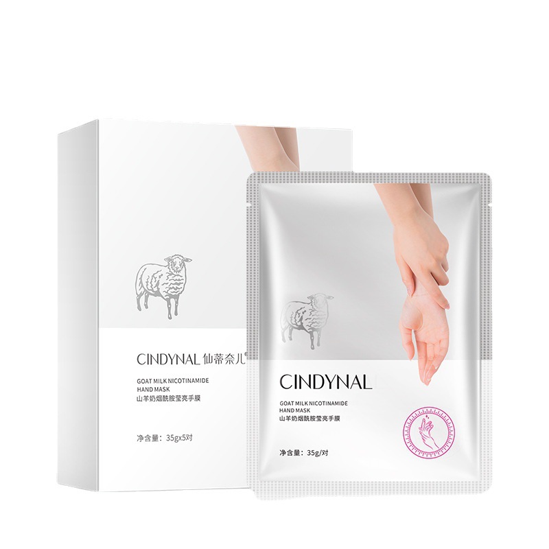 Hand Mask and Foot Mask Wholesale Goat Milk Niacinamide Softening Cuticle Hand Manicure Shop Foot Mask Extended Gloves Wholesale