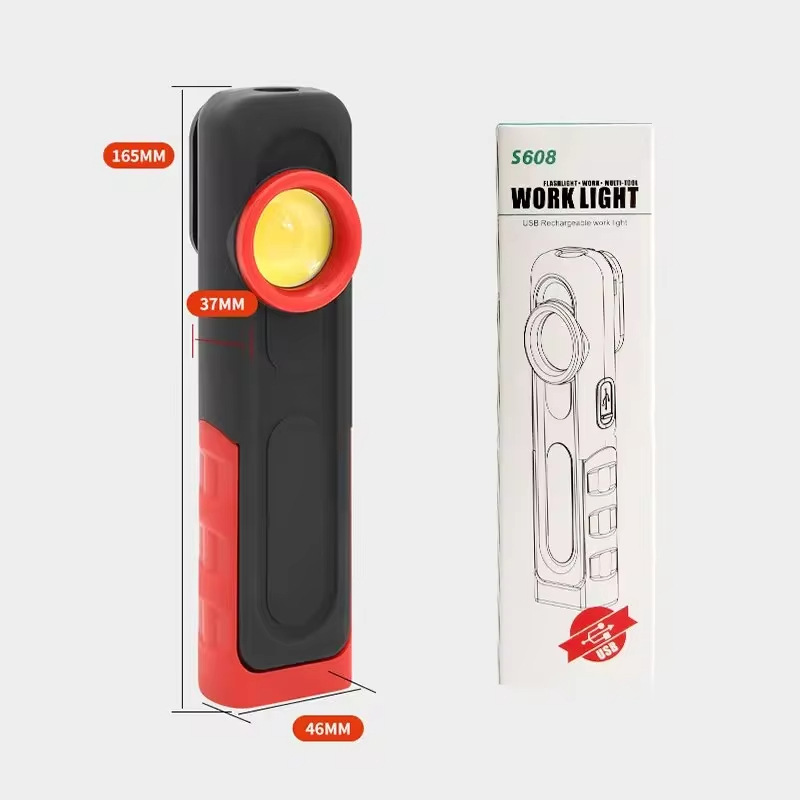 Cross-border explosions car supplies polishing work lamp maintenance beauty patch lamp car magnetic charging LED lamp