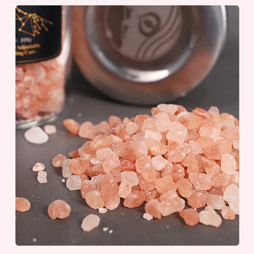 Himalayan 2-5mm Rose Pigeon Blood Red Crystal Salt Foot Bath Sauna Hot Compress Bath Salt Sand Aromatherapy Salt Block Red Salt