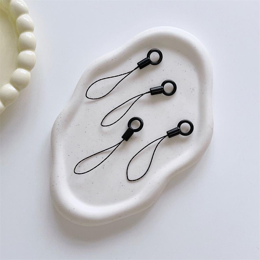 Factory direct simple mobile phone lanyard creative wrist rope short pendant drop-proof pendant fan cup ring buckle