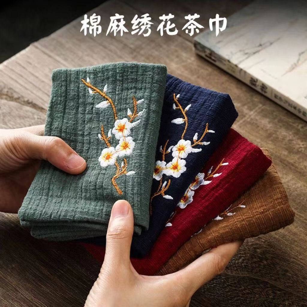 Чайное полотенце, впитывающее, хлопок и лен, высококачественная ткань, индивидуальная упаковка