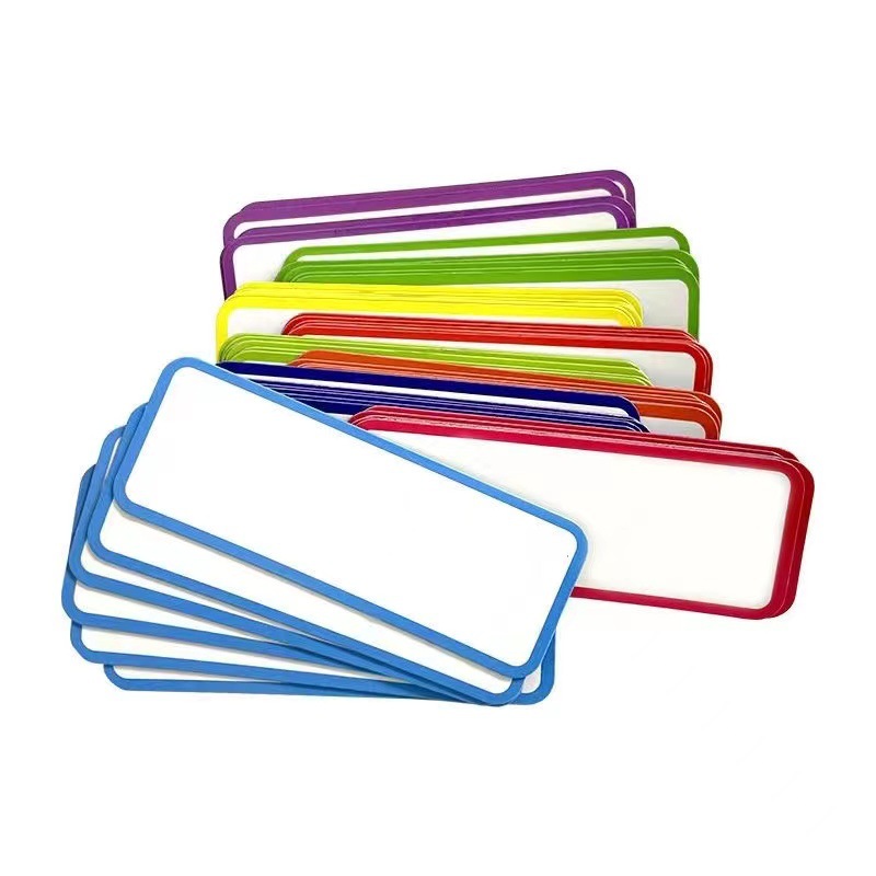 Label Magnetic Sticker Self-adhesive Name Sticker Shelf Office Home Repetitive Writing Magnetic Refrigerator Sticker Whiteboard Sticker