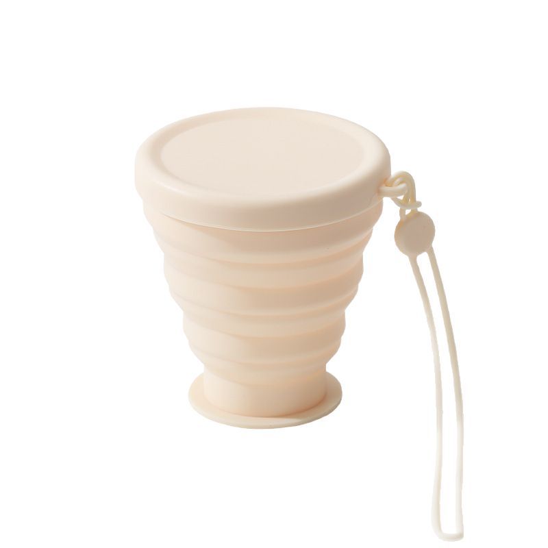 Foldable Water Cup Portable Outdoor Camping Retractable Mouthwash Cup Food Grade Silicone High Temperature Resistant Camping