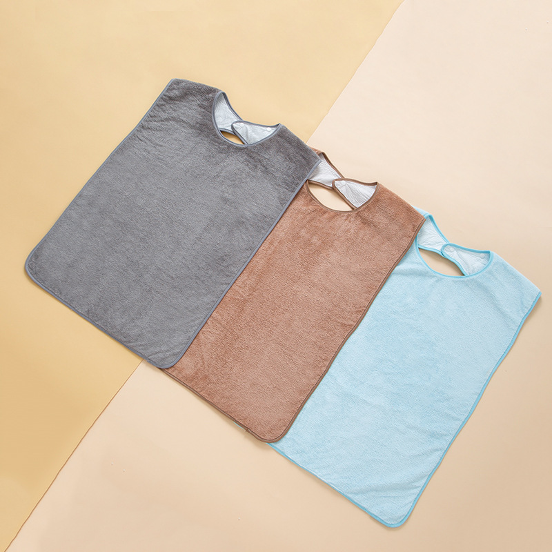 Водонепроницаемый фартук для пожилых людей, защитный, против масла, индивидуальный, для еды