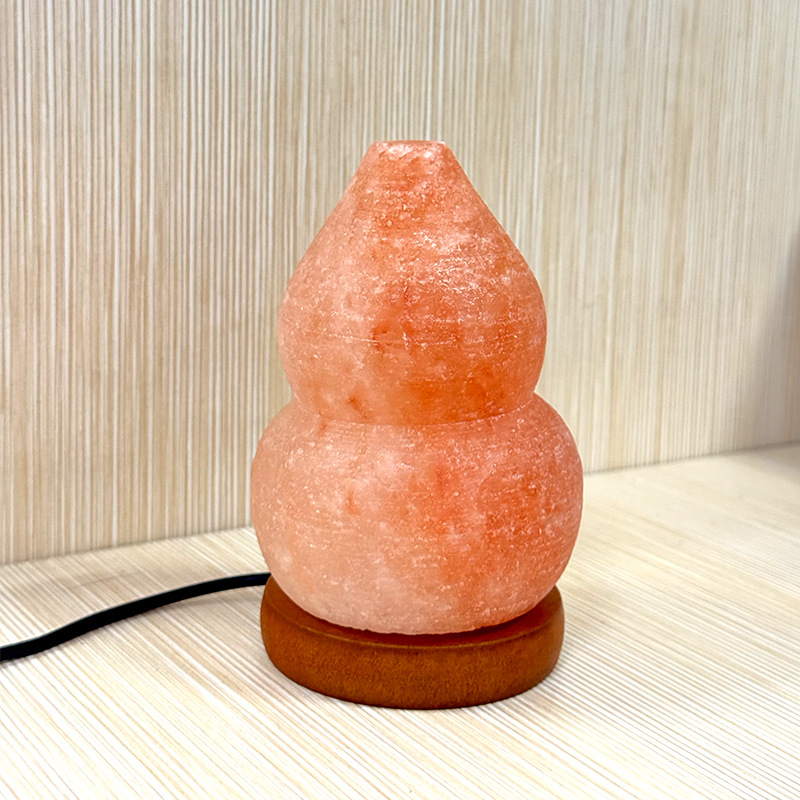 Salt Lamp USB Powered Small Gourd Himalayan Salt Lamp Crystal Lamp Wholesale Warm Light Cross-Border Hot Sale