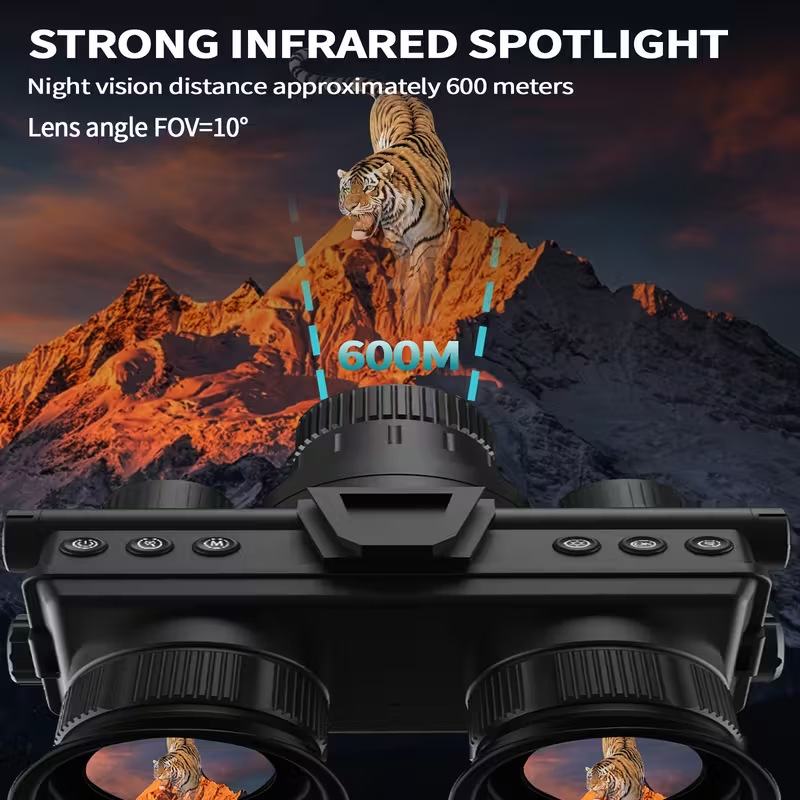 Cross-Border Manufacturers Specialize in Temu's Best-Selling Outdoor Head-Mounted High-Definition Night Vision Binoculars for Camping, Adventure, and Fishing