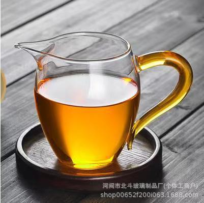 Glass Fair Cup Japanese-Style Eagle-Beak Tea Sea Transparent Glass Tea Dispenser Handmade Small Dehua County Exquisite Fair Cup