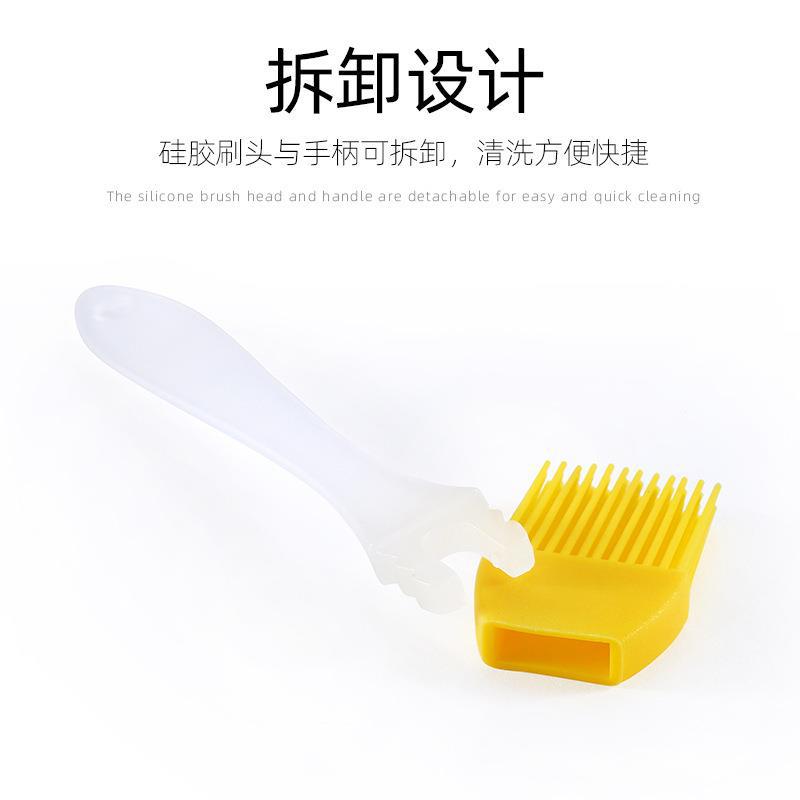 Zibo barbecue factory high temperature resistant kitchen silicone brush oil brush food barbecue brush baking seasonings brush trumpet