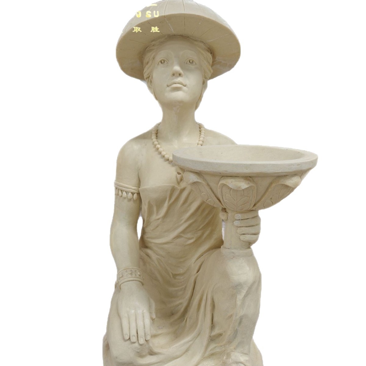 Cross-Border European and American Niche Simple Beaded Stacking Bracelets for Women Ornaments Decorative Sculptures Fiberglass Carving Character Crafts