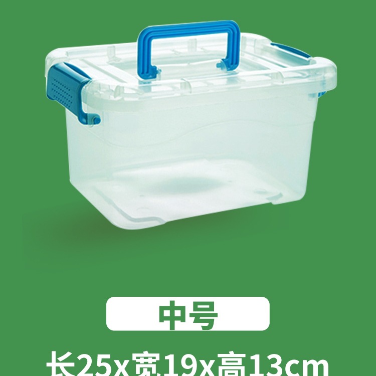 Transparent Storage Box Organizer Plastic Box with Lid Satchel Storage Box Large and Small Clothing Storage Box Organizer Box