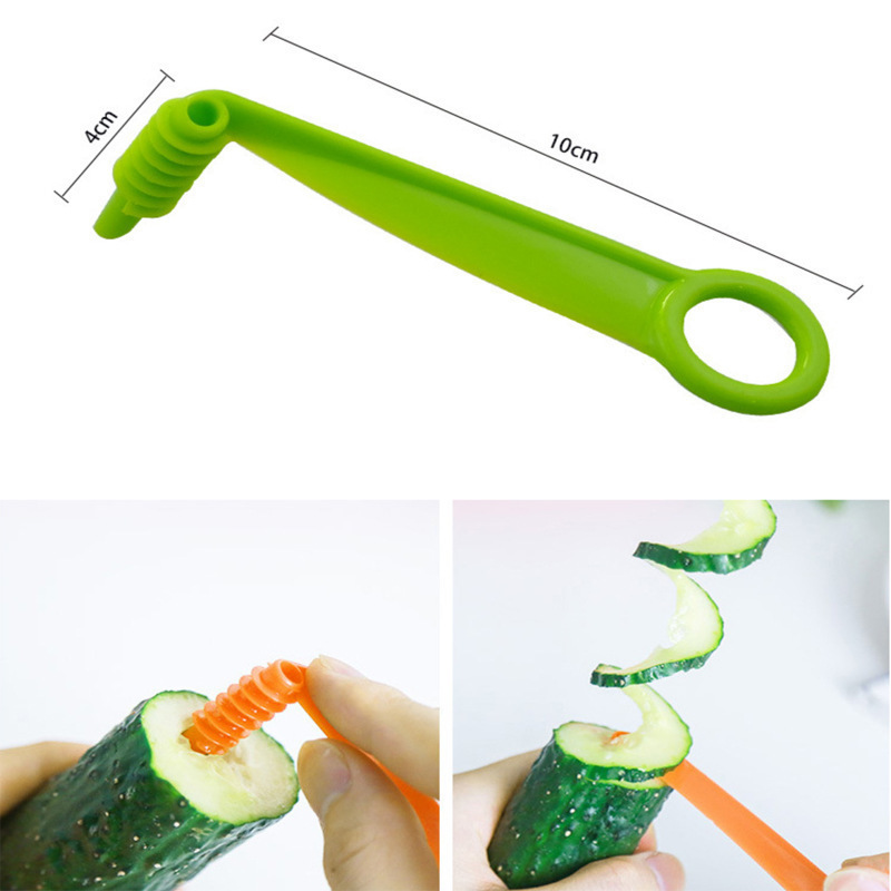 Cucumber Spiral Slicer, Hand-Cranked Cucumber Slicing, Multi-Functional Vegetable Cutter, Creative Peeling Knife Customization