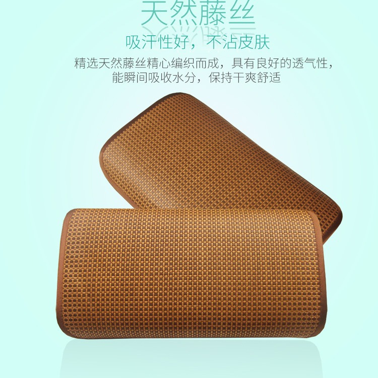 Summer pillow mat children Baby Kindergarten pillow piece single pillowcase leather rattan pillow mat summer mat pillow piece pillow case