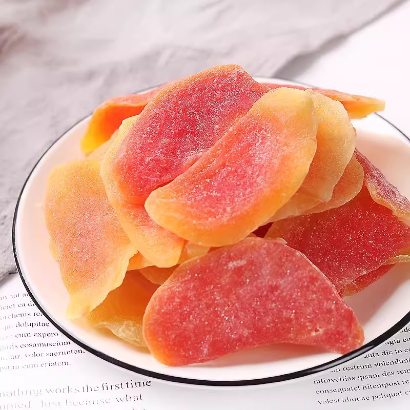 Dried Papaya Thick-Cut Dried Fruit Wholesale Delivery 500g Red Heart Fresh Papaya Slices Snacks Soft and Waxy Bulk