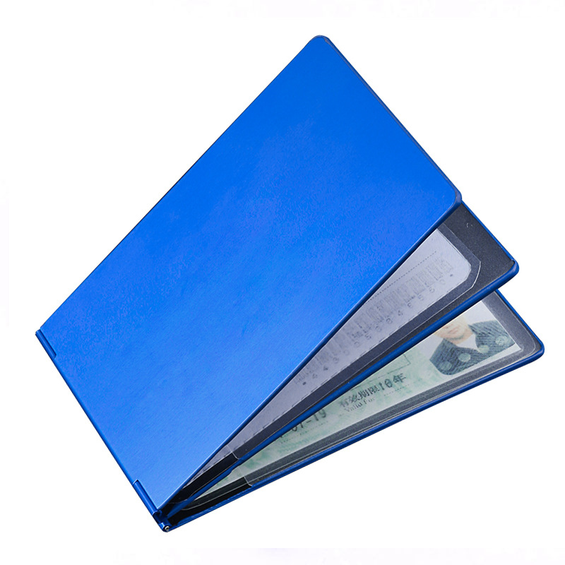 Aluminum Alloy Driver's License Card Case Metal Driver's Certificate Case Driving License Card Case Driver's License Jacket Certificate Protection Cover
