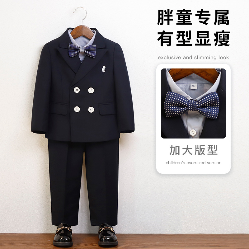 Костюм для мальчиков больших размеров, наряд для свадьбы, платье для выступления на пиано