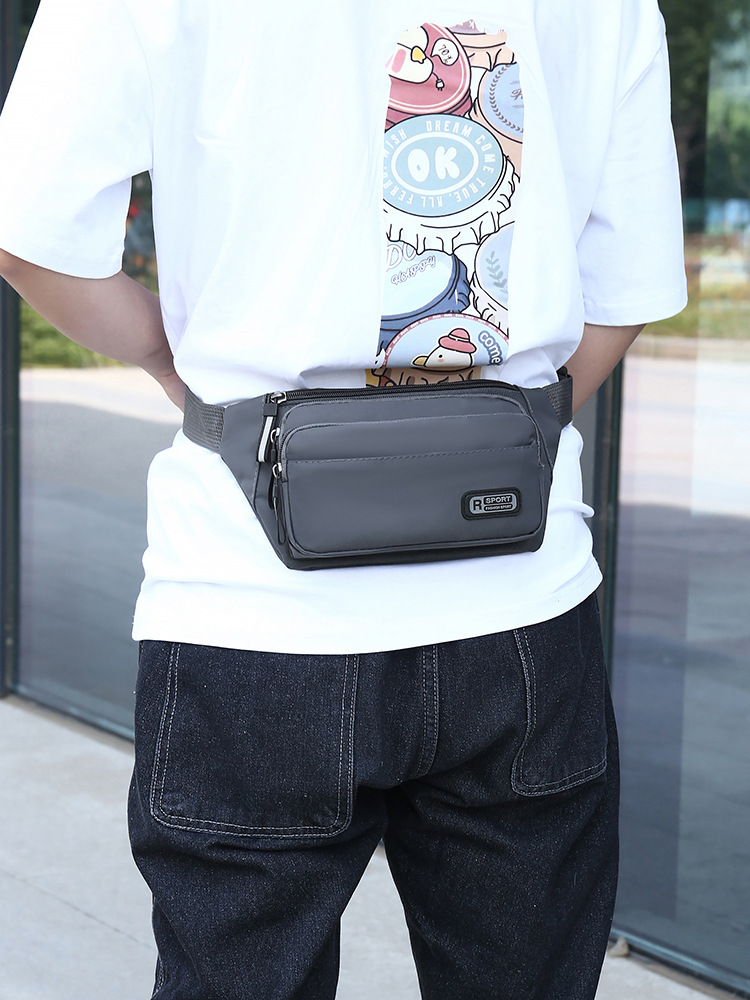 New Waist Bag Men and Women's Large Capacity Business Cash register Wallet Multi-functional Sports Waist Bag Multi-layer Practical Wear-resistant Chest