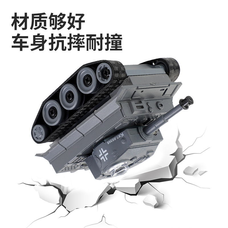 Wireless Remote Control Electric Mini Tank Rechargeable Toy Leisure Cattle Toy Golden Light Toy
