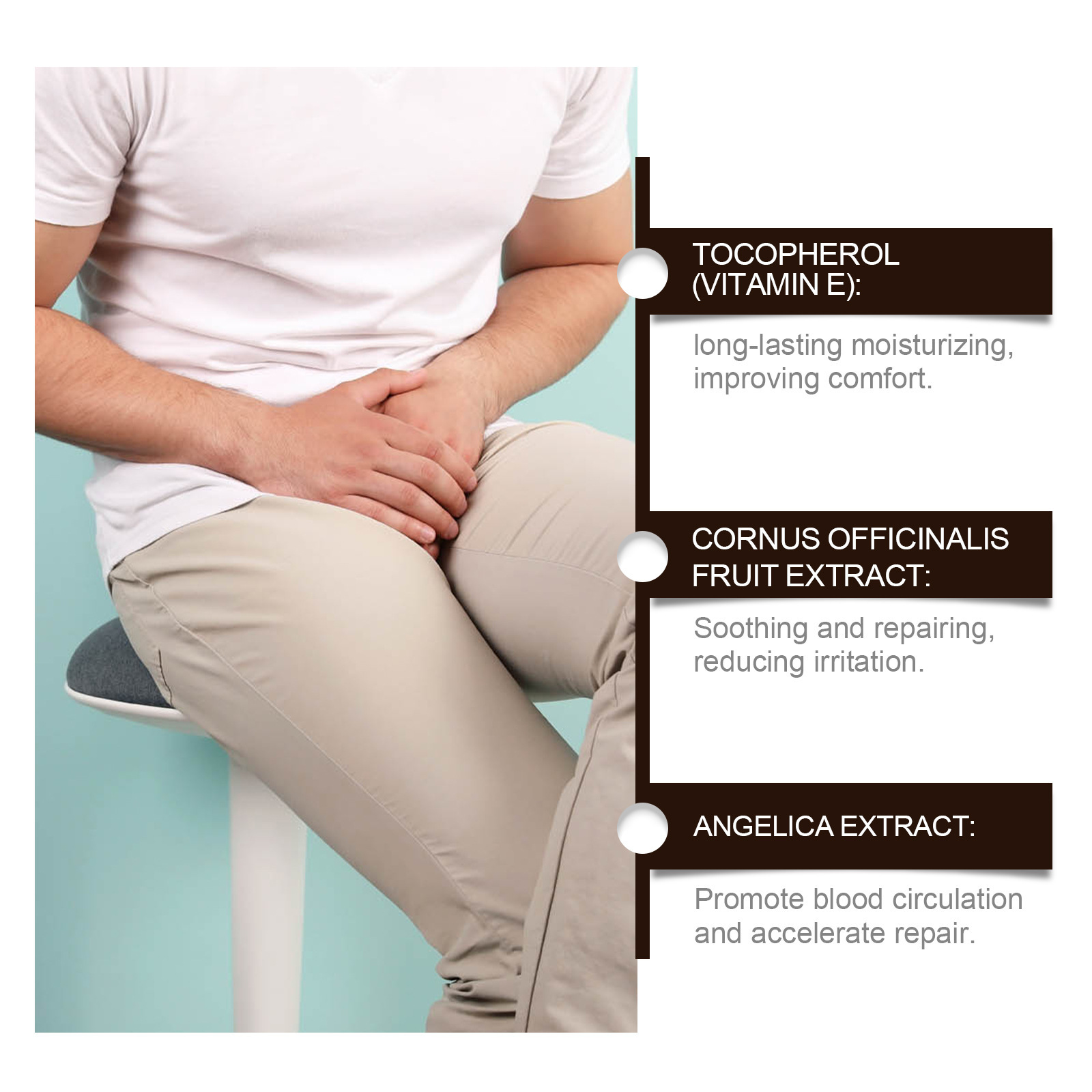 North Moon Men's Care Gel Herbal Ingredients Gentle Care Moisturizing Care Gel