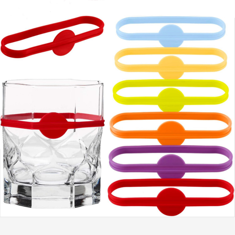 Креативная наклейка для стаканов, силиконовая, противоскользящая, оптовая продажа