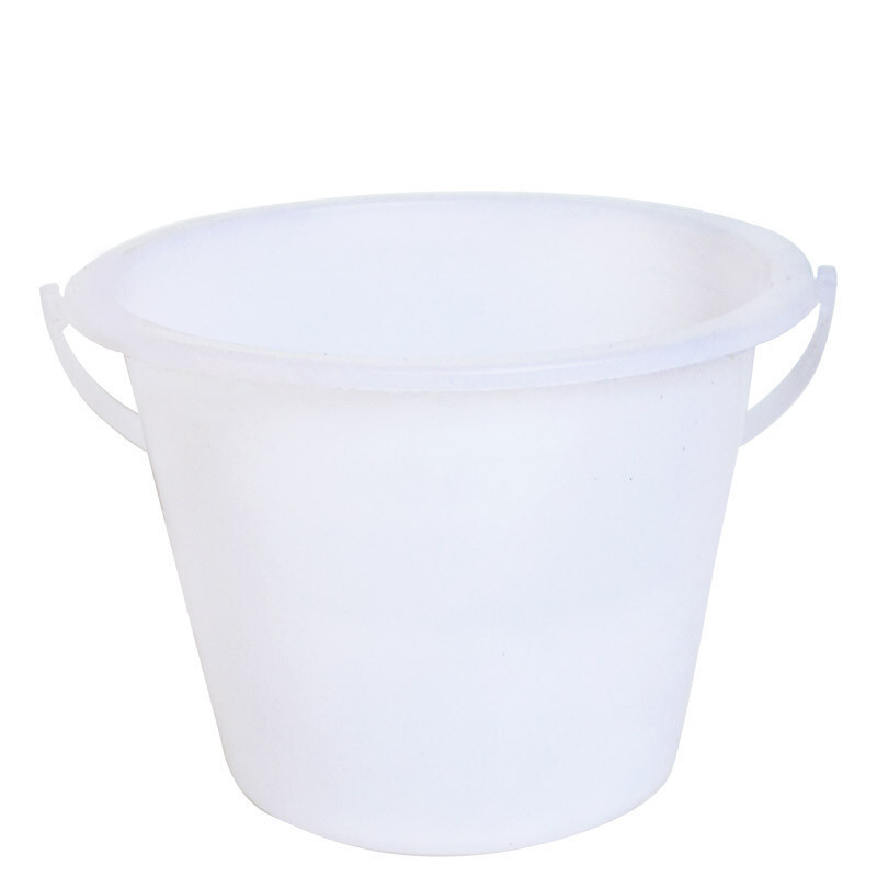 Free Shipping for Regular Customers, Disposable Plastic Small White Bucket, Small Cylinder Packaging, Best-Selling Cylinder, Transparent Rolled Edge Handle, Small Pick