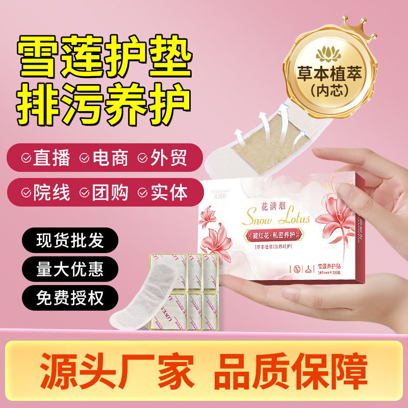 Snow Lotus Private Care Patch Herbal Pad Snow Lotus Patch 2 Patch Snow Lotus Pads Saffron Flower Snow Lotus Patch