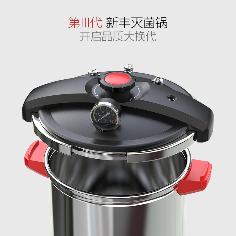 Xinfeng High Temperature and High Pressure Steam Sterilizer Laboratory Automatic Stainless Steel Portable Sterilizer Sterilizer Small