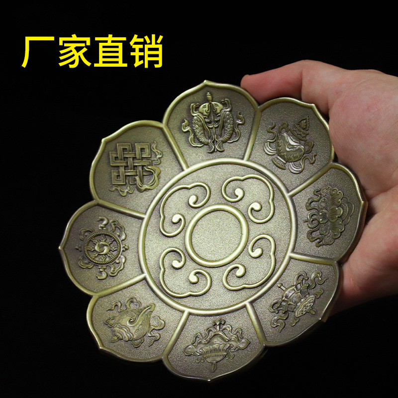 Babao Incense Plate Incense Stove Household Indoor Sandalwood Line Incense Eight Jixiang Incense Pillow Cherry Blossom Incense Plate with Ash Creative Aromatherapy Stove
