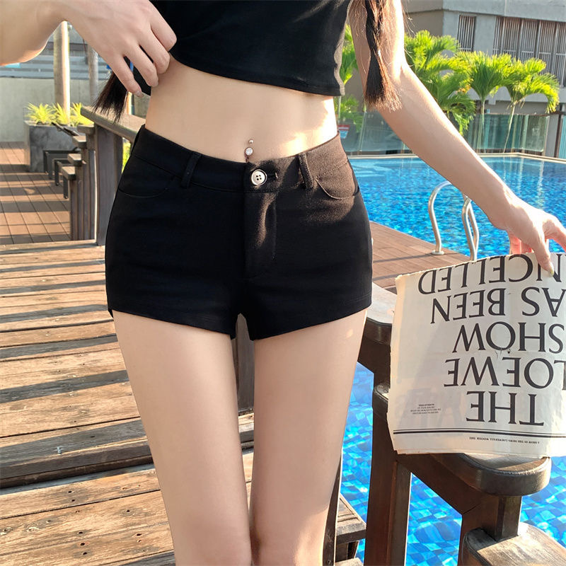 All Items in the Store Are [Lightning Warehouse Hot Items] Women's Summer Shorts for Hot Girls, Slimming, Versatile, Slim Fit, Low Waist, A-Line Hot