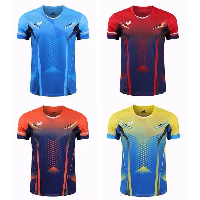 Новый костюм для настольного тенниса Butterfly, короткий рукав, быстросохнущая спортивная одежда для детей