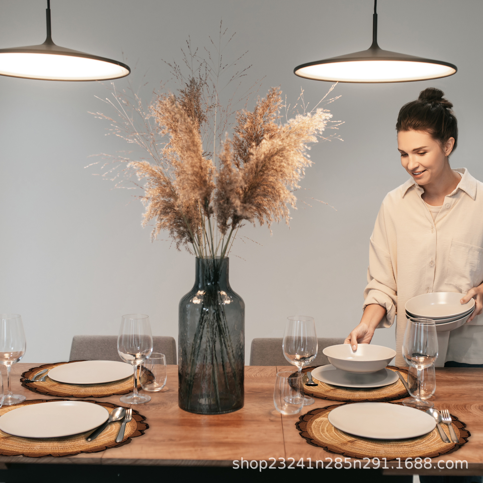 CA003 Special-shaped Wood Grain Tree Grain Party Baby's Birthday Atmosphere Layout Disposable Placemat Paper Placemat