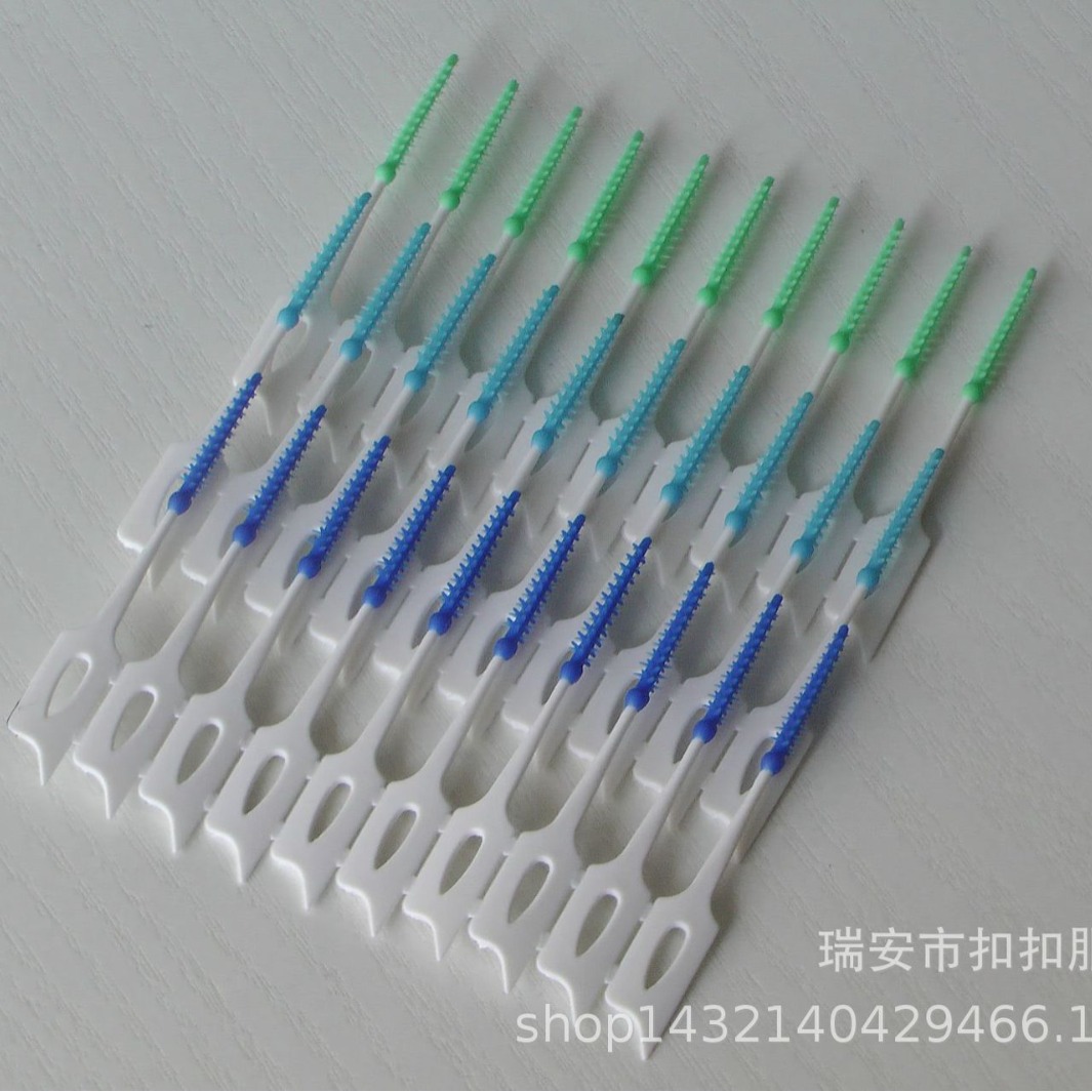 Elastic Massage Toothpick Toothbrush Silicone Gap Brushing Floss Stick Tooth Picking Brush Interdental Brush Cavity Cleaning Care