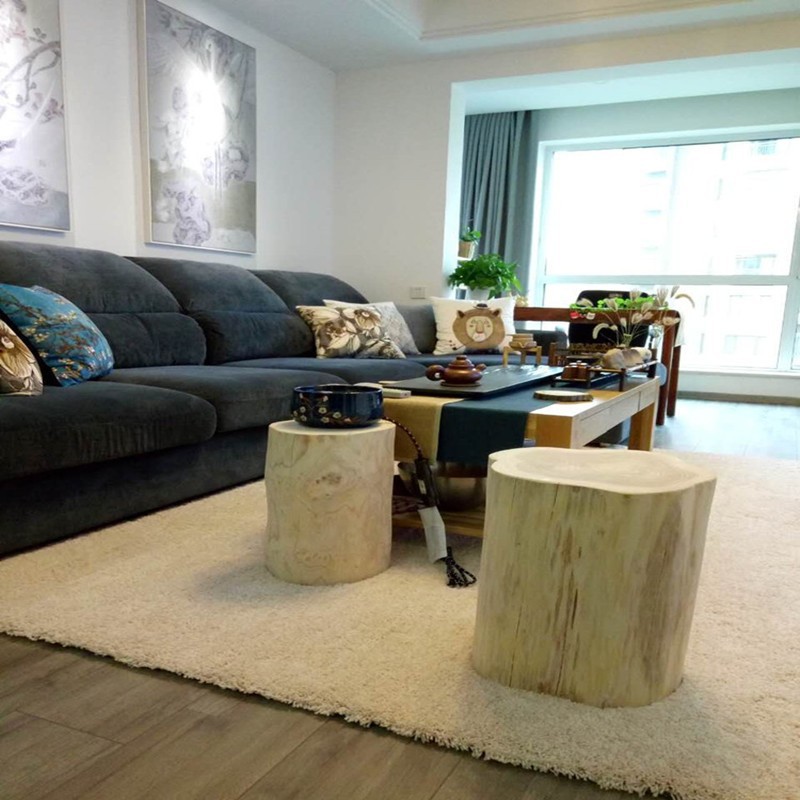 Столик из ароматного ели, большой размер, массивный пень, прикроватный столик, специальной формы