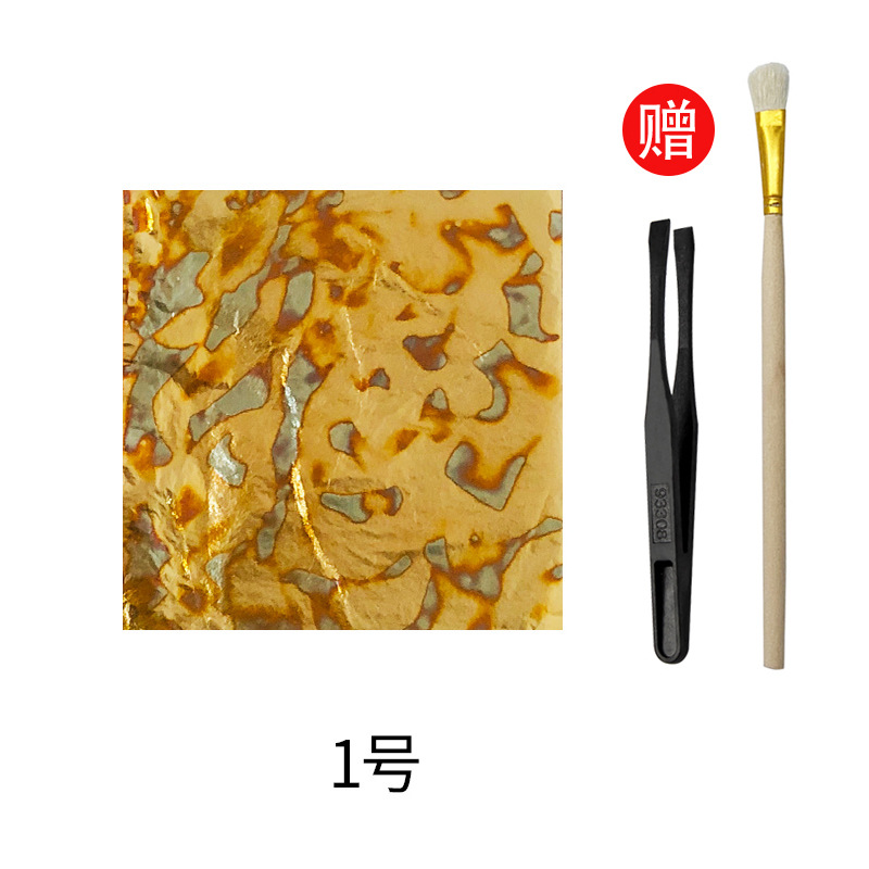 Gold Foil Paper Painting, Burnt Foil, Broken Gold Foil, Silver Foil Painting, Buddha Statue, Rock Painting, Art Tools, Nail Salon Crafts