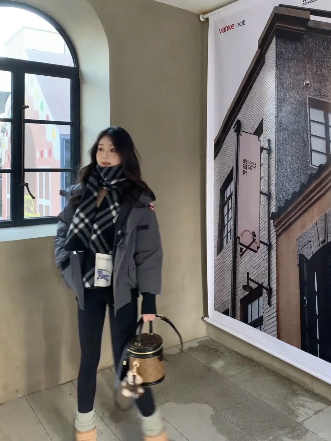 01 Big Goose Pilot Jacket for Men and Women, Winter Version, Three-Proof down Jacket with Fur Collar, Couple's Thickened Outdoor Workwear