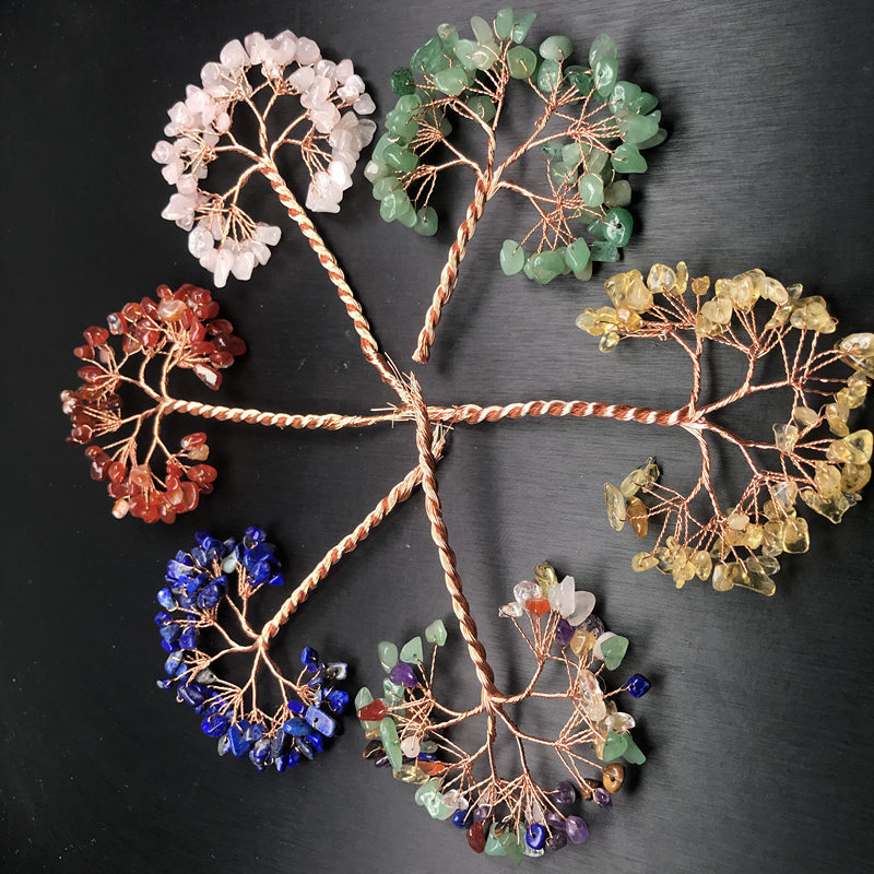 Кросс-браундер, орнаменты кристаллического дерева, медные провода, полуфабрикаты, ручные материалы для дерева удачи