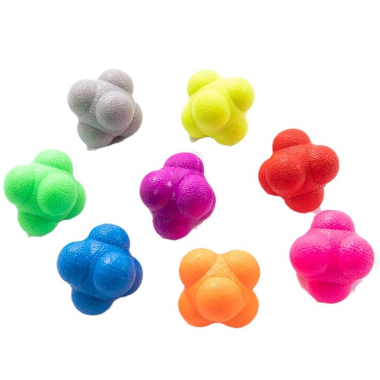 Hexagonal Ball Sensitive Reaction Ball Change to Agility Speed Track and Field Tennis Table Tennis Training Reactionball
