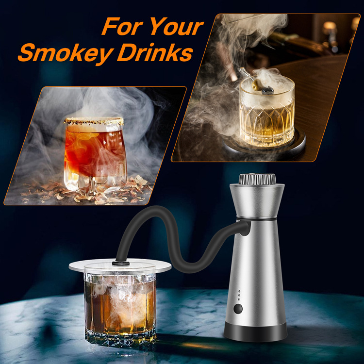 Factory Free Shipping Cross-border Cocktail Smoker suit Kitchen Tools Smoked Gun Smoked Sawdust Handheld Smoked