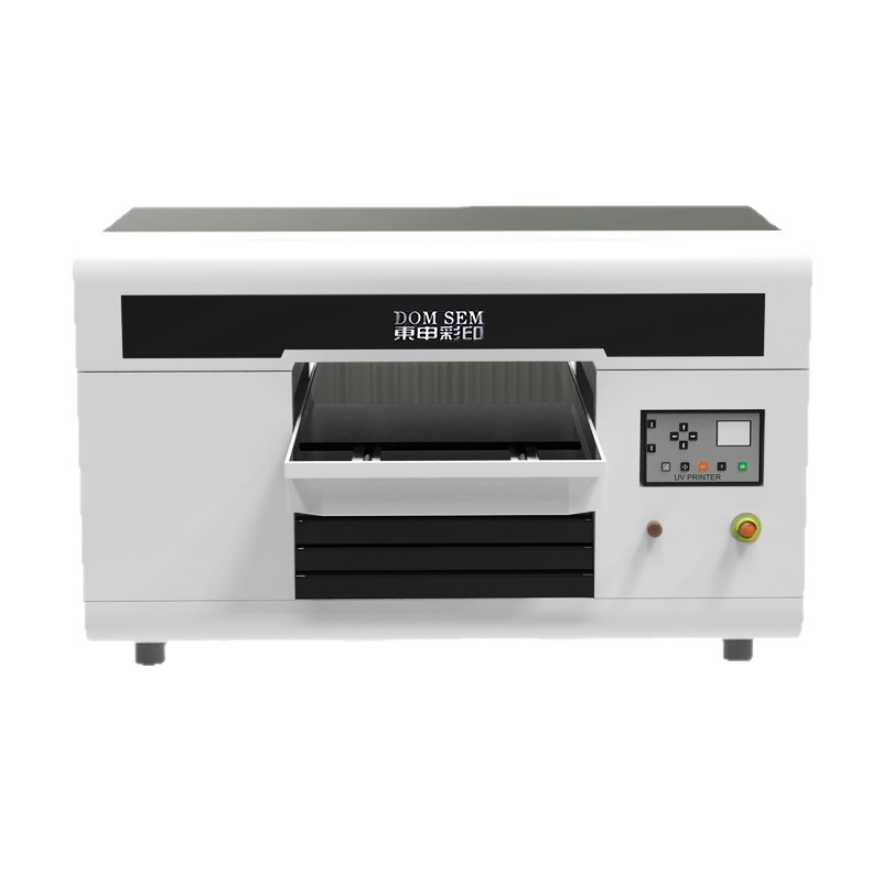 Dongshen A3 Uv Flatbed Printer Small 3D Embossed Phone Case Acrylic Board Crystal Label Wine Bottle Making Equipment