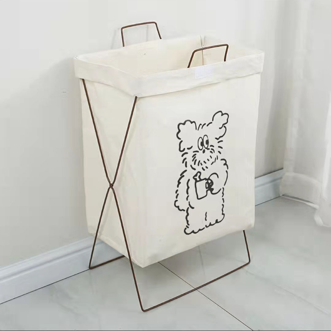 Кованая корзина для хранения, большая корзина для грязного белья, складная полка для игрушек