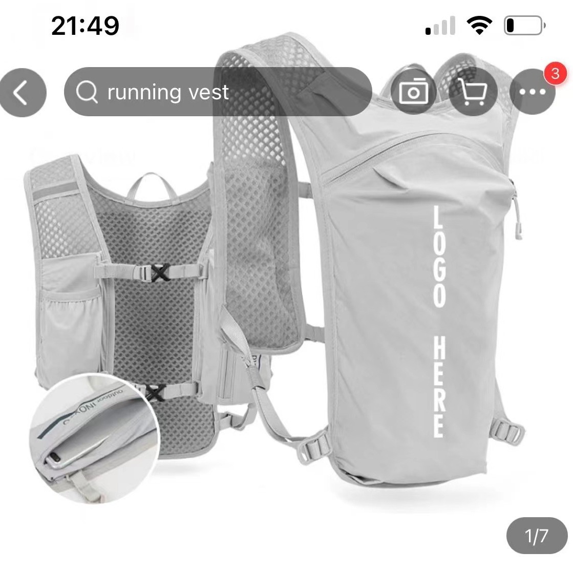 Быстросохнущий рюкзак для бега, туристический рюкзак для мужчин и женщин, марафон, кросс-кантри, 5L водяной мешок