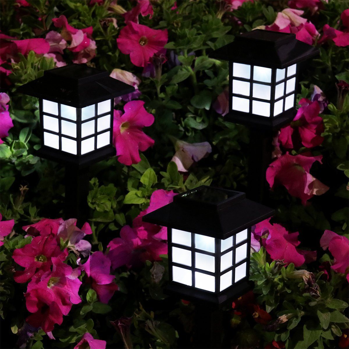 Cross border outdoor LED lighting solar garden light small palace light plug lawn light mini solar light waterproof