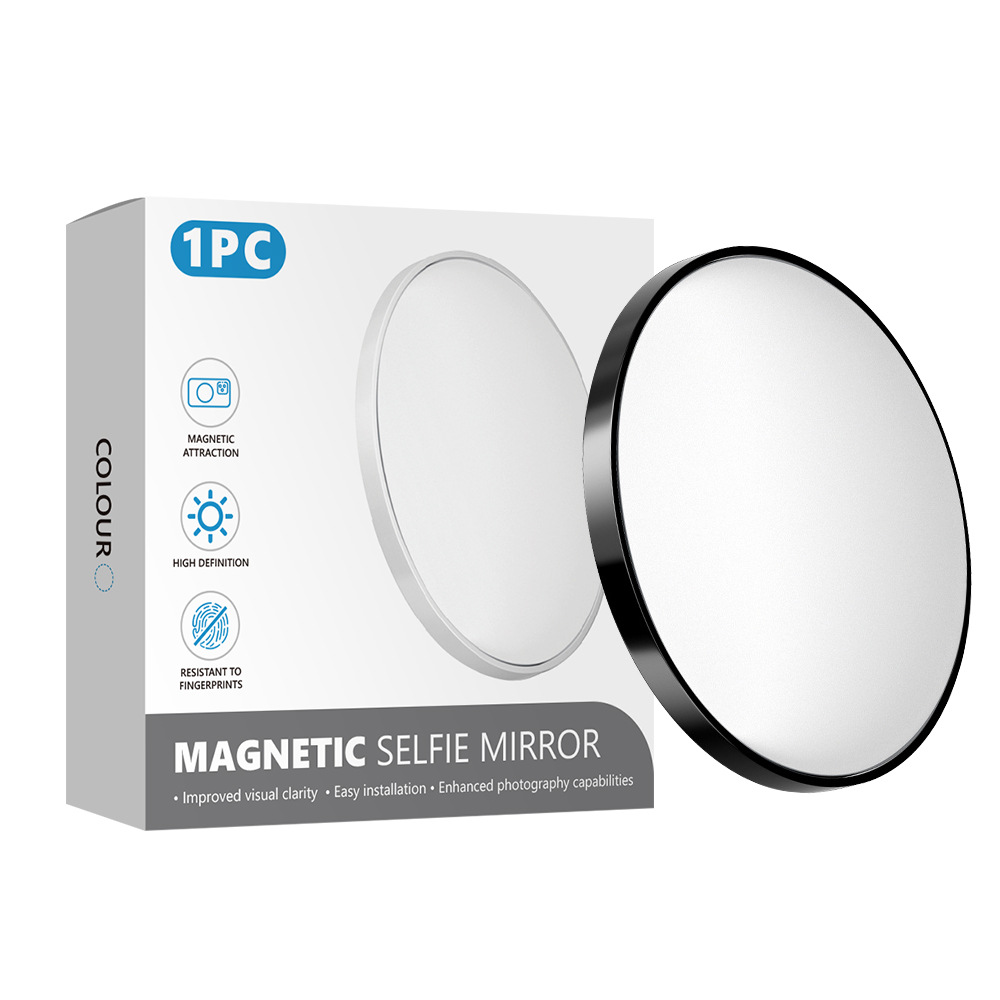 Magnetic Portable Makeup Mirror Magsafe Plastic Mobile Phone Rear Camera Magnetic Selfie Mirror