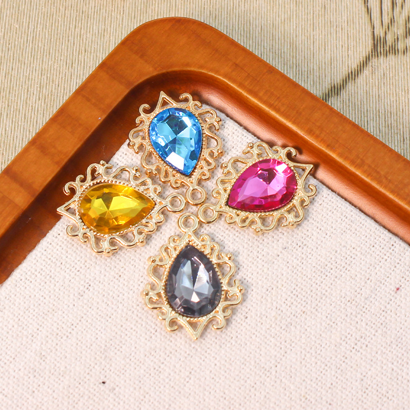 подвеска из сплава в форме капли воды DIY ручной работы головные уборы серьги подвеска аксессуары для одежды