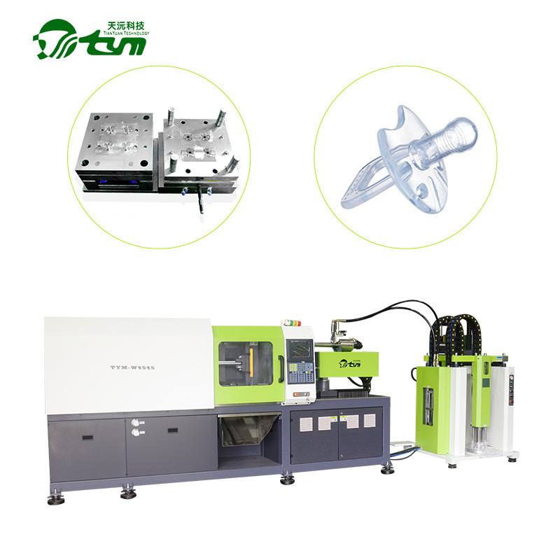 Горизонтальная инжекционная машина для жидкого силикона Tianyuan, специальное оборудование для производства силиконовых сосок и клея для зубов