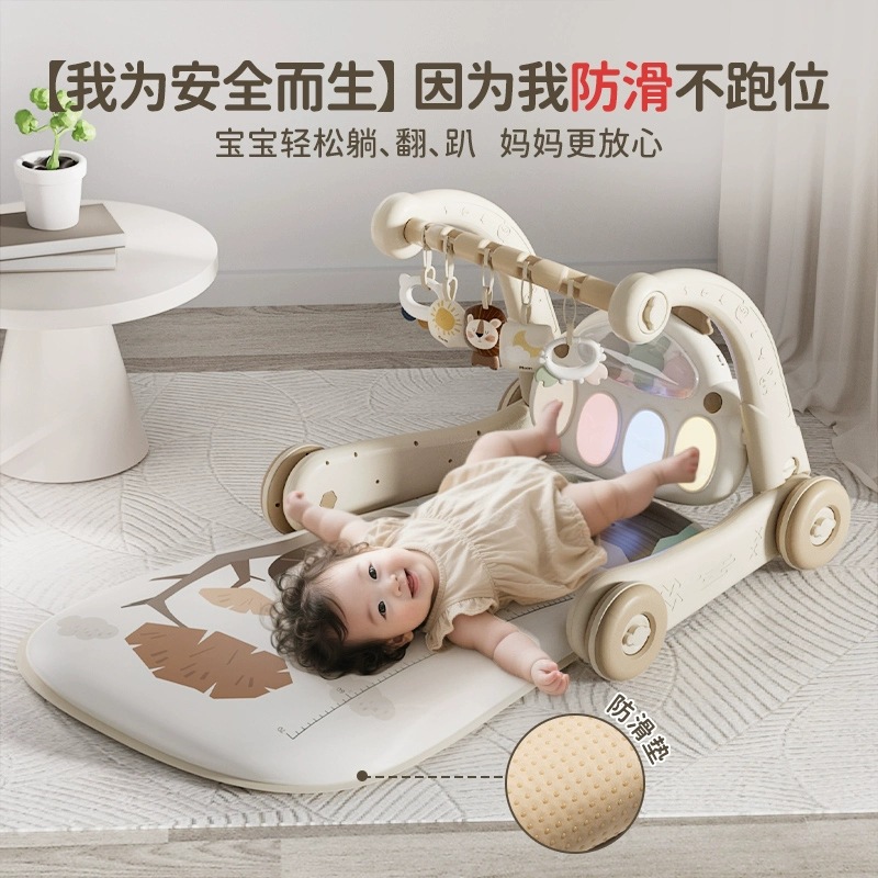 Baby Toy Fitness Stand Pedal Piano Walker Newborn Full Moon Gift Baby 0 to 1 Year Old 3 Months 6