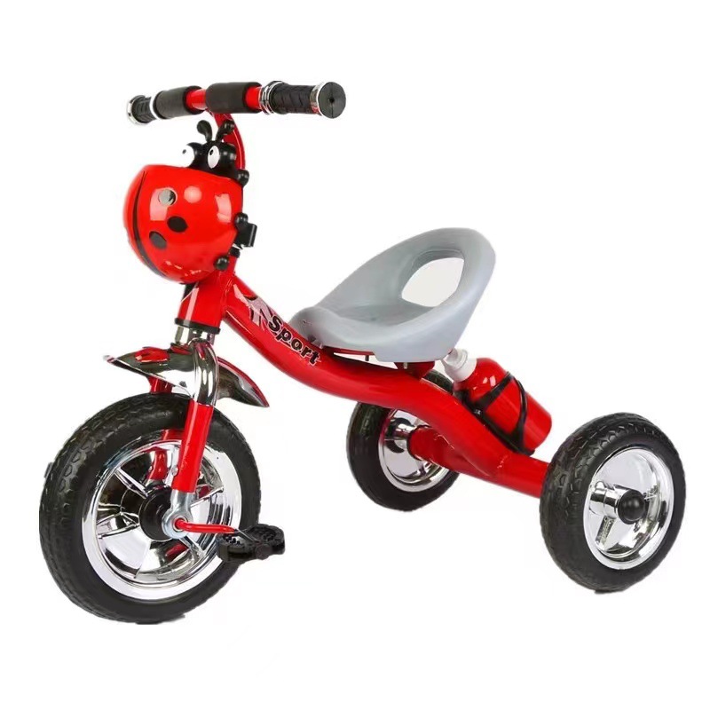Manufacturer Supplies Ladybug Style Kidsren's Pedal Tricycle, Water Kettle Style Beetle Can Ride and Sit on the Pedal Tricycle